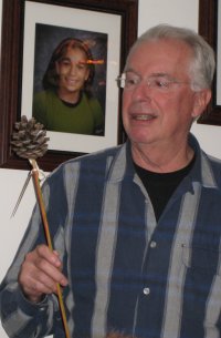 My brother-in-law is just itching to use the homemade gift he got last Christmas--a pine cone backscratcher.