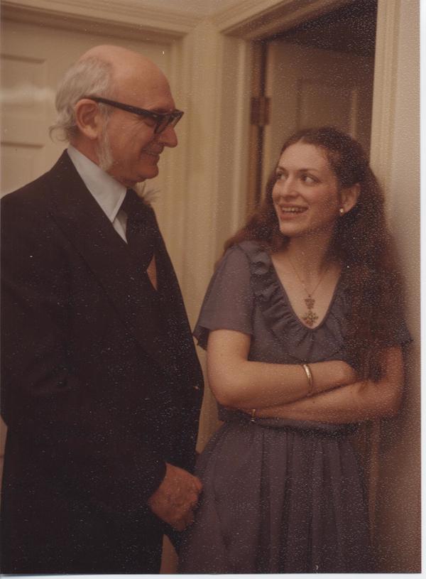 That's Nancy and her father, awhile back.