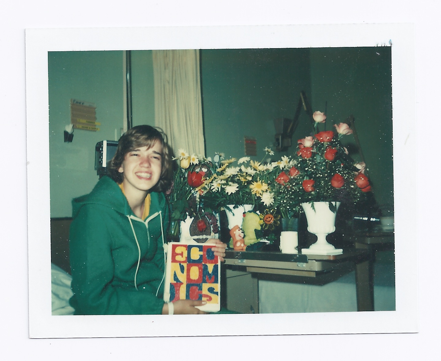 That's me in the hospital in high school. (Photo courtesy Laura Gale.)