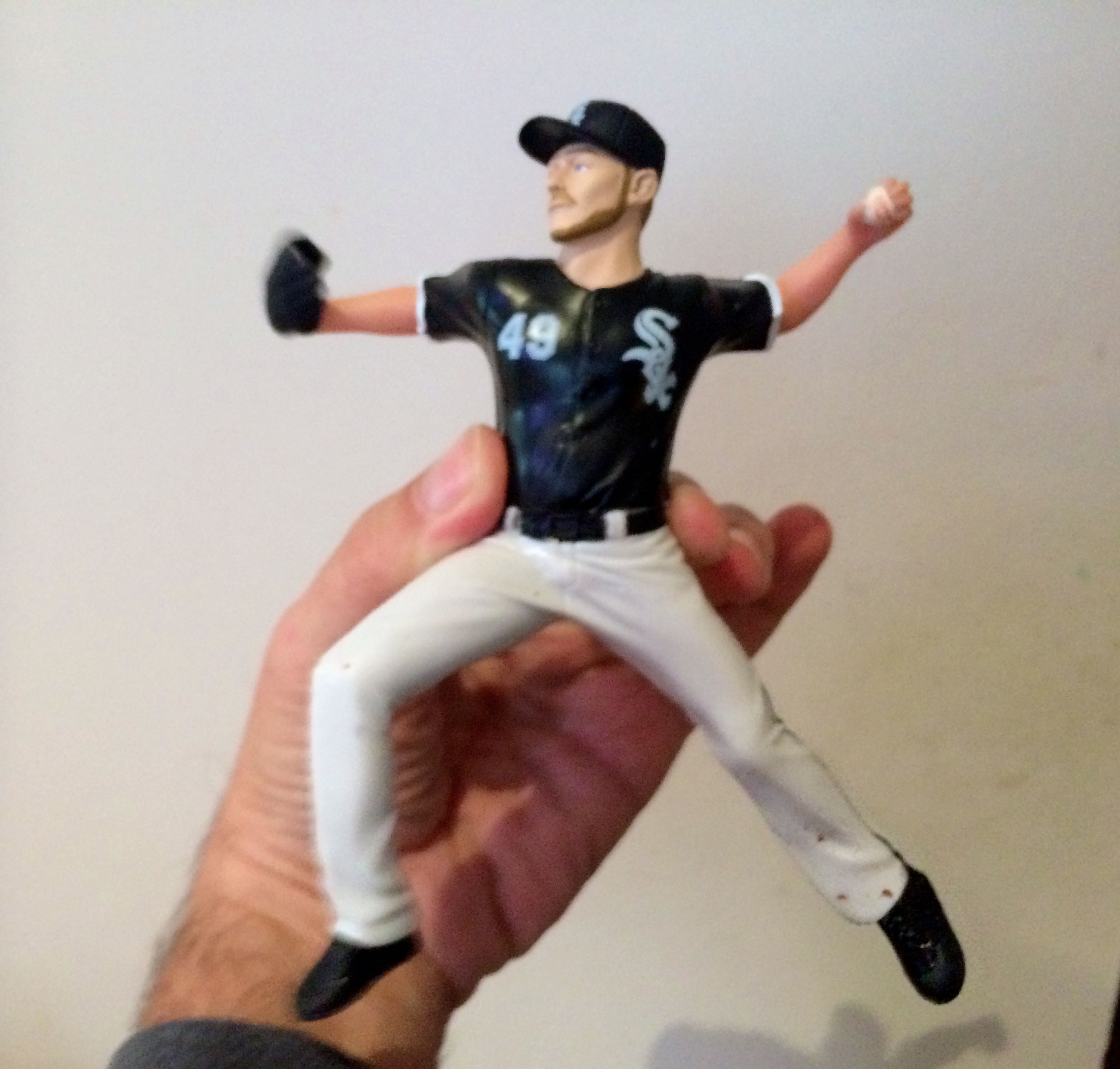 The Chris Sale action figure I got at last night's game -- words alone could never describe this stance.