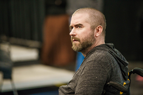 Michael Thornton in rehearsal for Richard III. Photo: Steppenwolf 