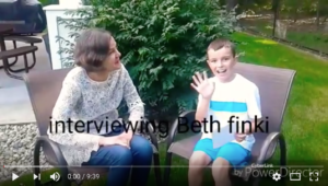 Link to video of Bev's grandson interviewing Beth.