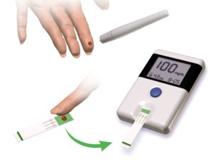 Image of blood glucose monitor.