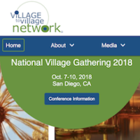 Screen shot from Village to Village Conference site