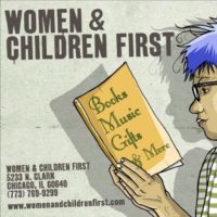 Image of Women & Children First promotional sign