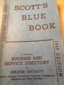 Photo of the cover of the 1947 Blue Book.